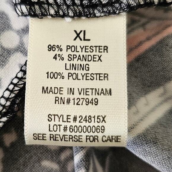 Emma & Michele Tank Top Maxi Elastic Waist Floral And Paisley Dress XL - Picture 4 of 7